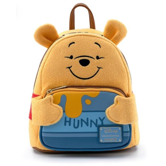 Loungefly Disney Winnie The Pooh Felt Honey Tummy Mini Backpack - NEW W/TAGS - Picture 1 of 7